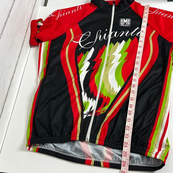 Santini SMS Cycling Jersey XXL Italian Rooster Full Zip Short Sleeve Bike Shirt - Picture 7 of 9